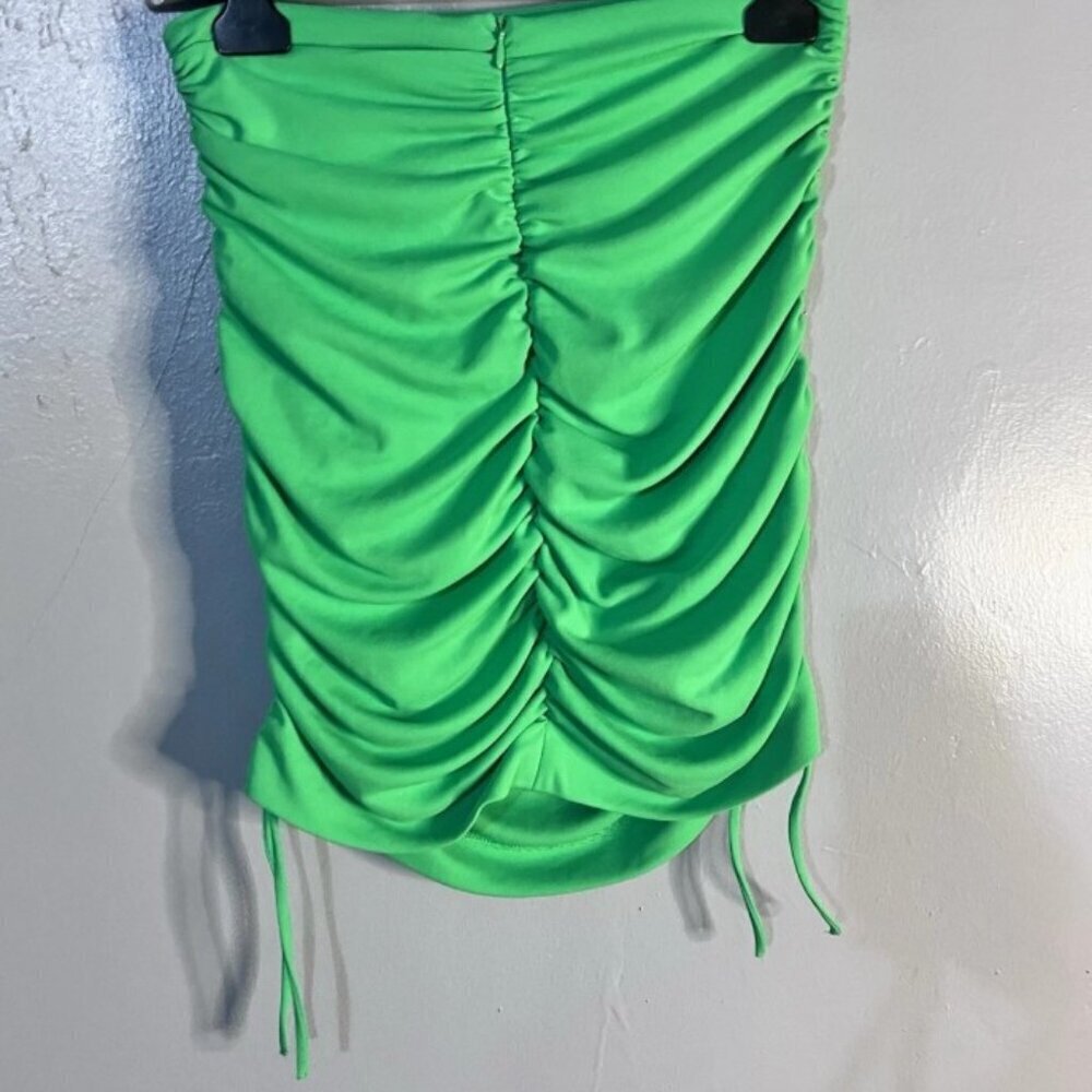 Zara Size M Women Neon Green Pencil Skirt  2406/356/513